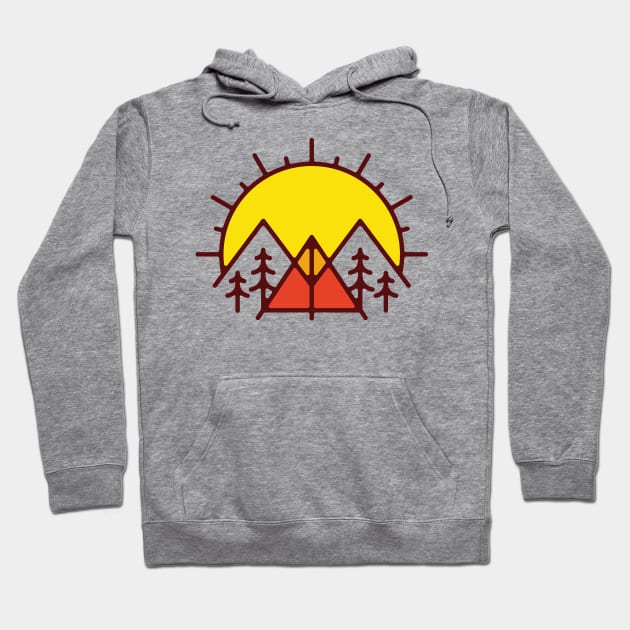 Sunrise Camp Hoodie by quilimo